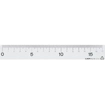 ライオン事務器 PET樹脂 直線定規 17cm NO.6K 1本