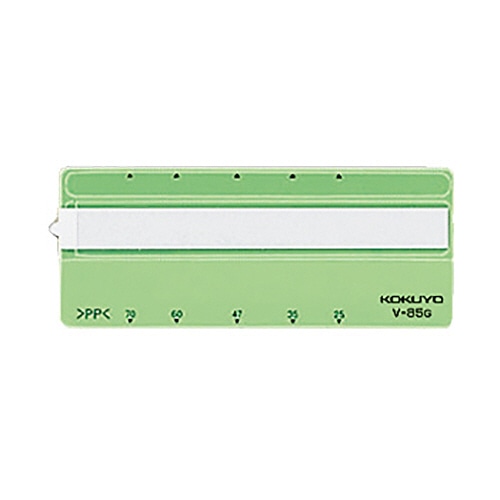コクヨ フォルダー用見出し ビニラベル 長さ85mm 緑 V-85G 1パック(100片)
