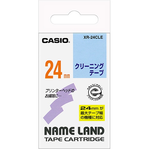カシオ NAME LAND クリーニングテープ 24mm XR-24CLE 1個