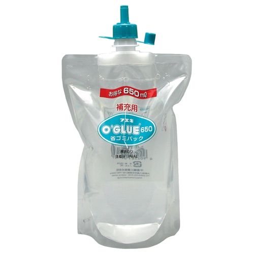 不易糊工業 オーグルー液状のり 補充用省ゴミパック 650mL GHS65 1個