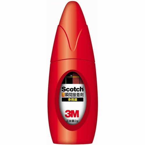 3M スコッチ 強力瞬間接着剤 液状 多用途 2g 7004S 1本