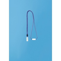 ライオン事務器 名札用ストラップ ブルー N-4P 1本