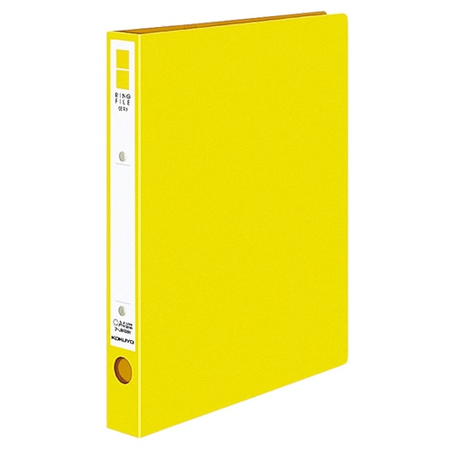 コクヨ リングファイル(ER・PP表紙) A4タテ 2穴 220枚収容 リング内径30mm 背幅39mm 黄 フ-UR430NY 1冊