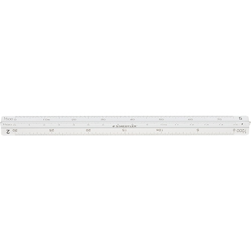 ステッドラー フルアルミ三角スケール ポケット型 土地家屋調査士用 15cm 987 15-12 1個