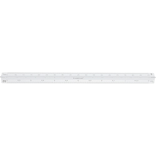 ステッドラー フルアルミ三角スケール 副尺付き 建築士用 30cm 987 30-13 1個
