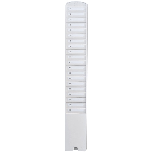 アマノ IDカードラック 20枚用 白 ID20S 1台