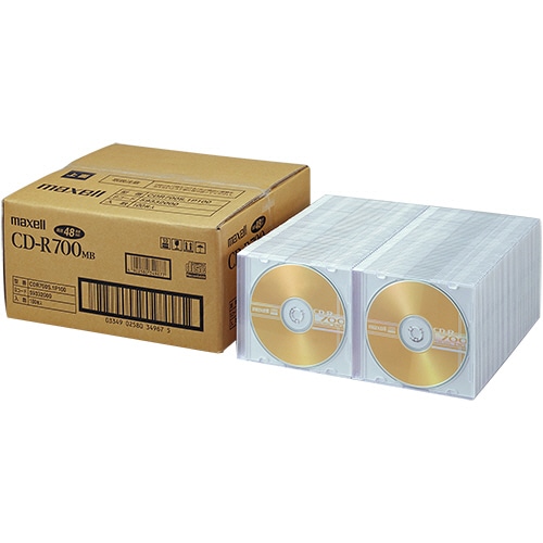 マクセル データ用CD-R 700MB 2-48倍速 ゴールドレーベル CDR700S.1P100 1パック(100枚)