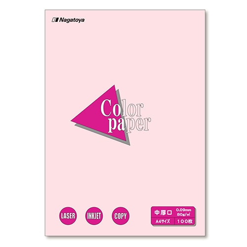 長門屋商店 Color Paper A4 中厚口 さくら ナ-3219 1冊(100枚)