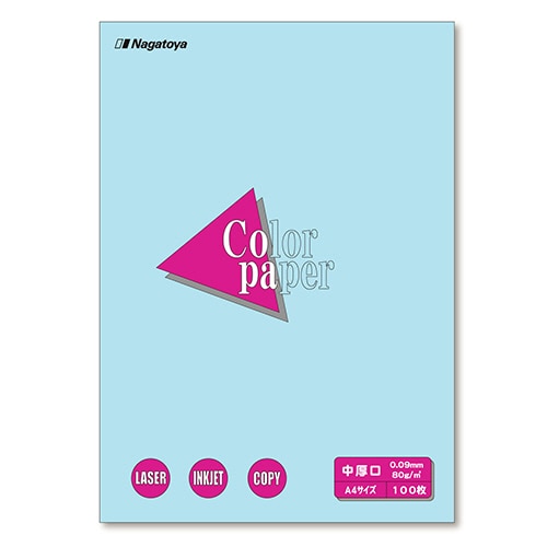 長門屋商店 Color Paper A4 中厚口 空 ナ-3212 1冊(100枚)