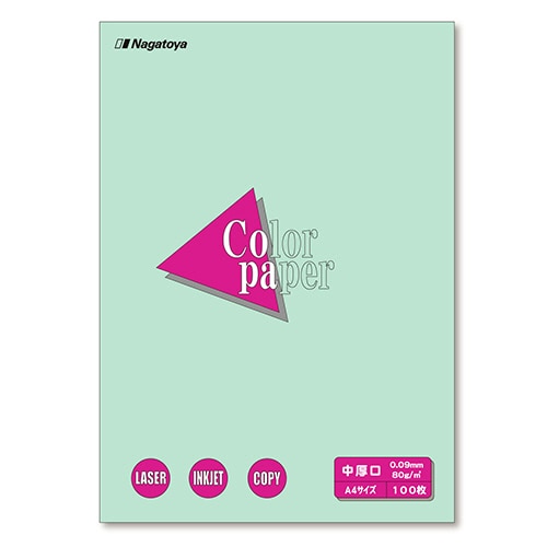 長門屋商店 Color Paper A4 中厚口 浅黄 ナ-3211 1冊(100枚)