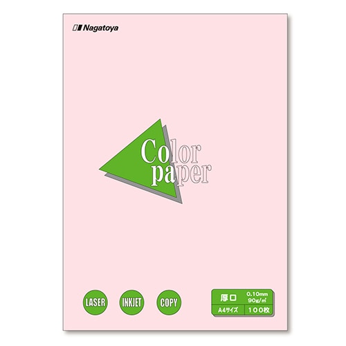 長門屋商店 Color Paper A4 厚口 さくら ナ-3319 1冊(100枚)
