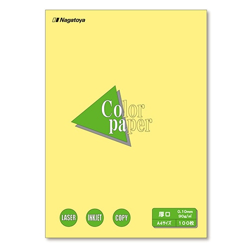 長門屋商店 Color Paper A4 厚口 クリーム ナ-3303 1冊(100枚)