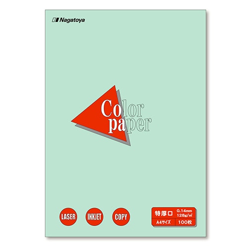 長門屋商店 Color Paper A4 特厚口 浅黄 ナ-3411V 1冊(100枚)