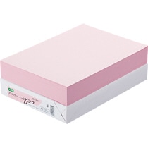 TANOSEE αエコカラーペーパーII A4 ピンク 1冊(500枚)