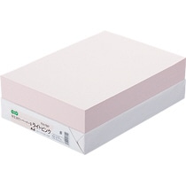 TANOSEE αエコカラーペーパーII A4 ライトピンク 1冊(500枚)