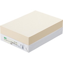 TANOSEE αエコカラーペーパーII A4 ライトクリーム 1冊(500枚)