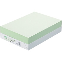 TANOSEE αエコカラーペーパーII B4 ライトグリーン 1冊(500枚)
