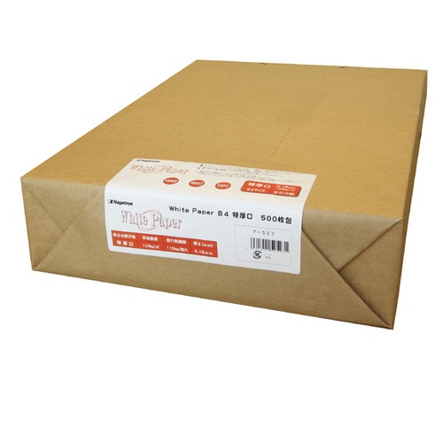 長門屋商店 ホワイトペーパー B4 特厚口 110kg ナ-523 1冊(500枚)