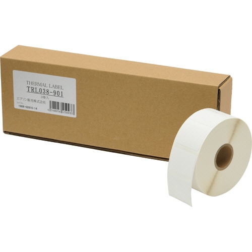 エプソン サーマルラベルロール紙 38mm幅 34×25.4mm 約1260枚/巻 ノーマル保存 TRL038-901 1箱(3巻)