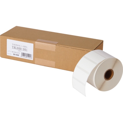 エプソン サーマルラベルロール紙 60mm幅 56×25.4mm 約1260枚/巻 ノーマル保存 TRL060-901 1箱(3巻)