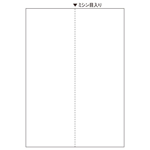 ヒサゴ マルチプリンタ帳票 A4 白紙 タテ2面 BP2073 1冊(100枚)