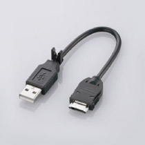 エレコム 携帯電話用USBデータ転送・充電ケーブル 3G FOMA・SoftBank対応 0.2m MPA-BTCFUSB/BK 1本