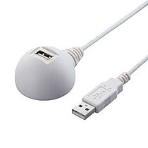バッファロー USB延長ケーブル スタンドタイプ (A)オス-(A)メス ホワイト 2.0m BSUC20EDWH 1本