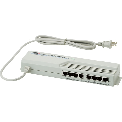 アライドテレシス CentreCOM ファーストイーサーネット・タップスイッチ 8ポート FS708TPL V2 R 1台