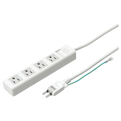TANOSEE サンワサプライ OAタップ マグネット付 3P・4個口 2.5m 1個