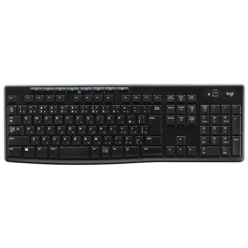 ロジクール ワイヤレスキーボード K270 ブラック K270 1台