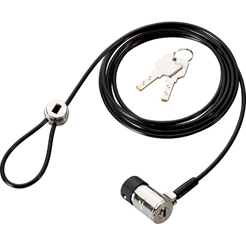 明晃化成工業 パソコンセキュリティ スプリング式ディンプルキーワイヤーロック 統一キー仕様No.3 KWL92-C3 1パック