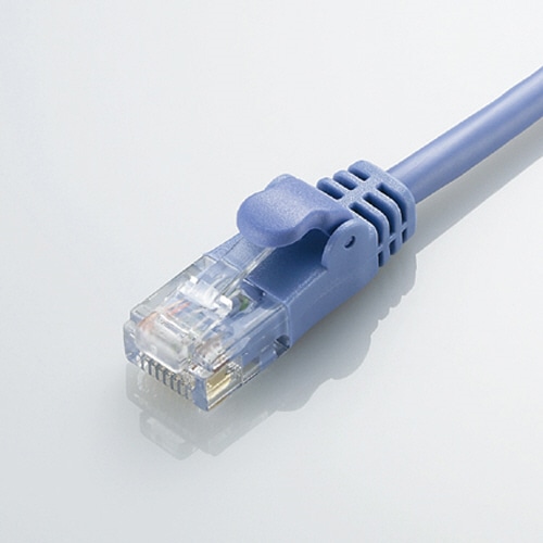 エレコム Gigabit やわらかLANケーブル(Cat6準拠) ブルー 5m RoHS指令準拠(10物質) LD-GPY/BU5 1本