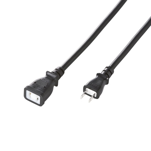 サンワサプライ 電源延長コード 抜け止め 2P ブラック 10m TAP-EX12-10BK 1本