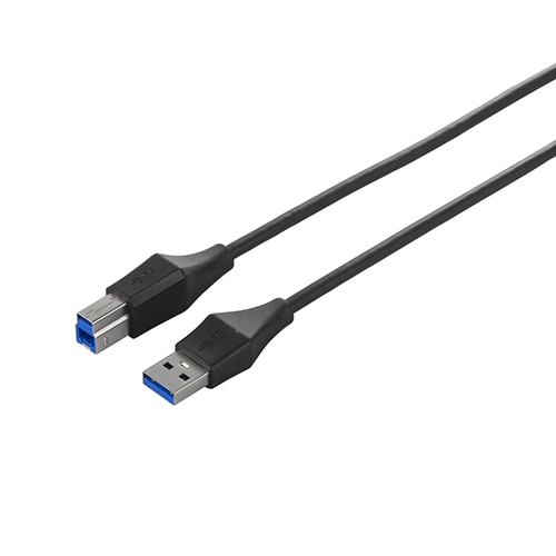 バッファロー ユニバーサルコネクター USB3.0 スリムケーブル (A)オス-(B)オス ブラック 2m BSUABSU320BK 1本