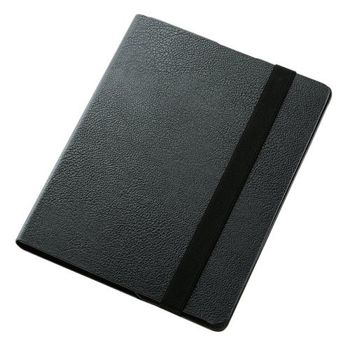 エレコム iPad2/iPad2012用 ソフトレザーカバー 360度回転タイプ ブラック TB-A12360BK 1個