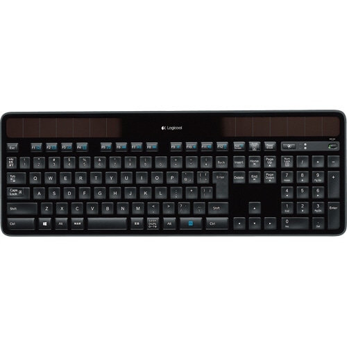 ロジクール ワイヤレス ソーラーキーボード k750r ブラック K750r 1台