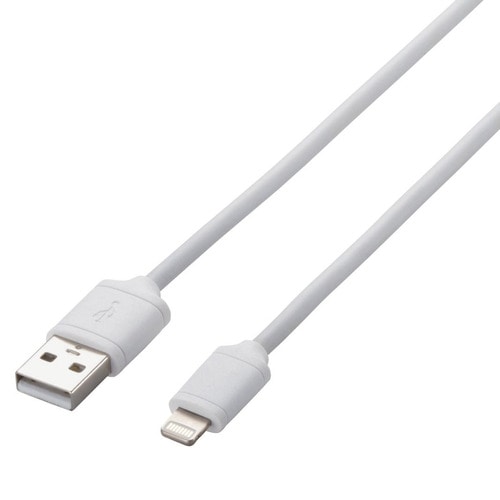 ロジテック Lightningコネクタ対応 充電・データ転送ケーブル Lightningオス-USB(A)オス ホワイト 1.5m LHC-UAL15WH 1本