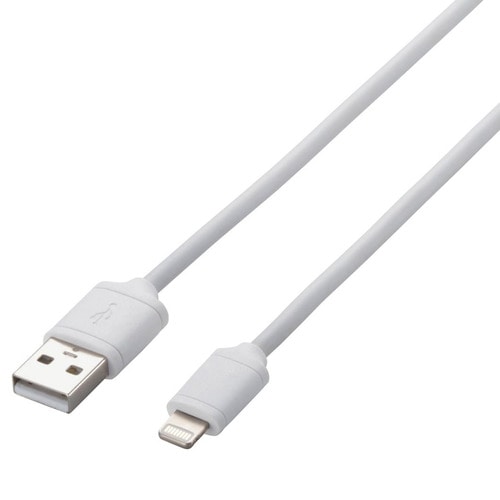 ロジテック Lightningコネクタ対応 充電・データ転送ケーブル Lightningオス-USB(A)オス ホワイト 2.0m LHC-UAL20WH 1本