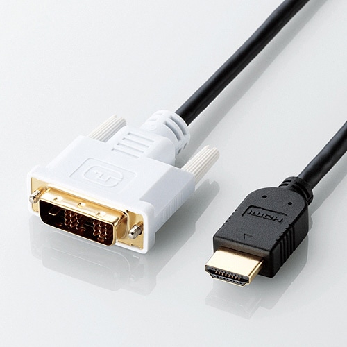 エレコム HDMI-DVI変換ケーブル ブラック 1.0m RoHS指令準拠(10物質) DH-HTD10BK 1本