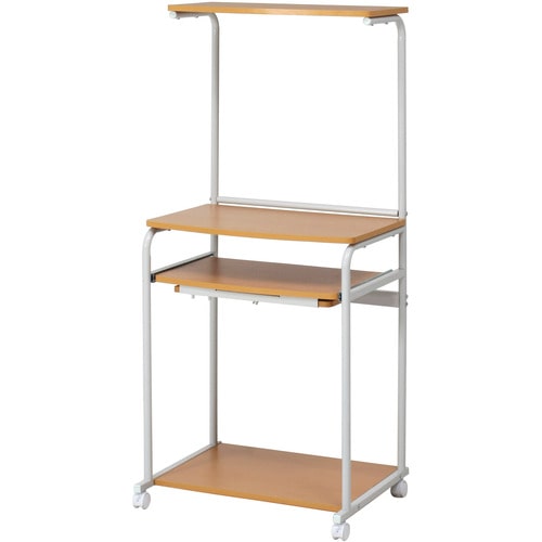 不二貿易 シンプルPCデスク 幅600×奥行485mm ナチュラル PD-192 1台