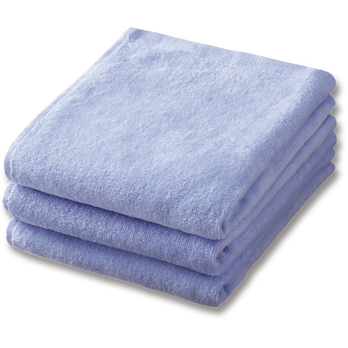 オカザキ シャーリングフェイスタオル ラベンダー 1パック(3枚)