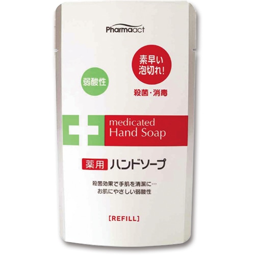 熊野油脂 ファーマアクト 薬用弱酸性ハンドソープ 詰替用 200ml MH-21 1パック
