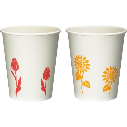 ファーストレイト うがい用紙コップ ひまわり&チューリップ 150ml(5オンス) FR-286 1箱(1000個)