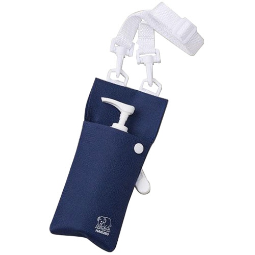 ハクゾウメディカル アルコール手指消毒剤 エレファジェル用ポシェット(150mL専用) ネイビー 1個