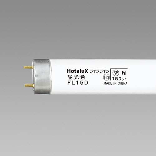ホタルクス(NEC) 蛍光ランプ ライフライン 直管グロースタータ形 15W形 昼光色 FL15D/4K-L 1パック(4本)