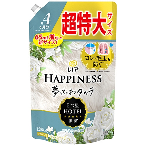 P&G レノアハピネス 夢ふわタッチ ホワイトティーの香り つめかえ用 超特大サイズ 1285mL 1個