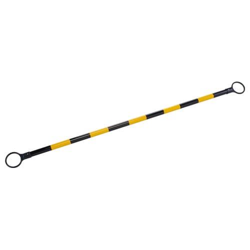 コーンバー カラーコーン用 黄/黒 1.61m