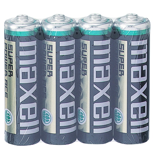 マクセル マンガン乾電池 BLACK 単3形 R6PU(BN) 4P 1パック(4本)