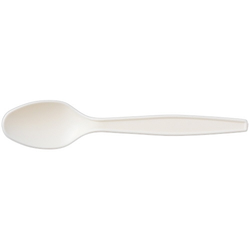 シモジマ SWAN 惣菜用スプーン バイオ入り 16cm 単袋 1パック(100本)
