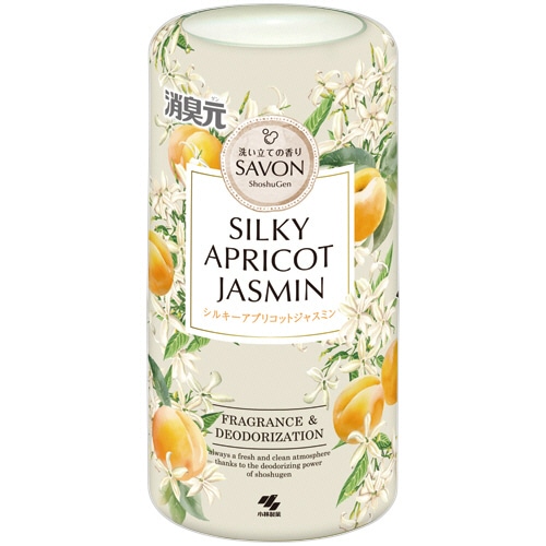 小林製薬 消臭元 SAVON シルキーアプリコットジャスミンの香り 本体 400mL 1個